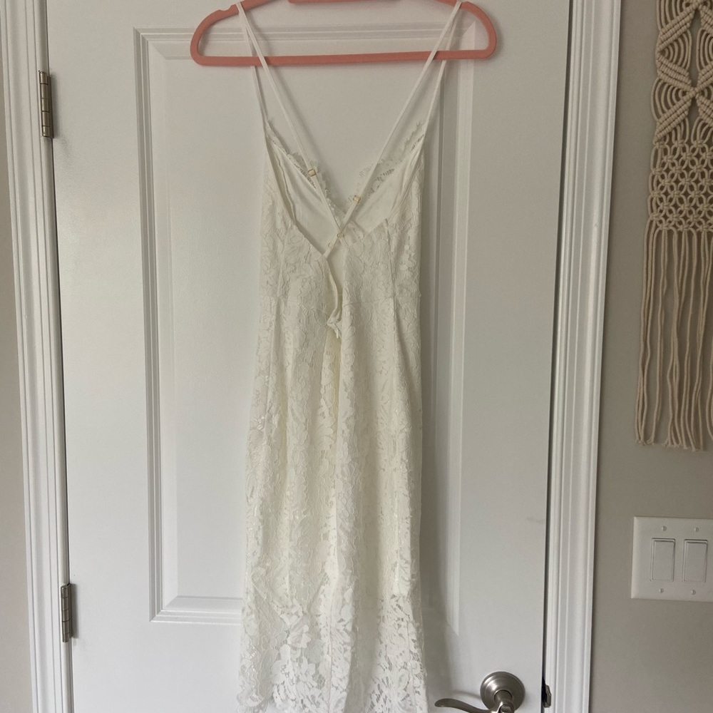 Lulus Flirting with Desire White Lace Bodycon Dress - Picture 6 of 7